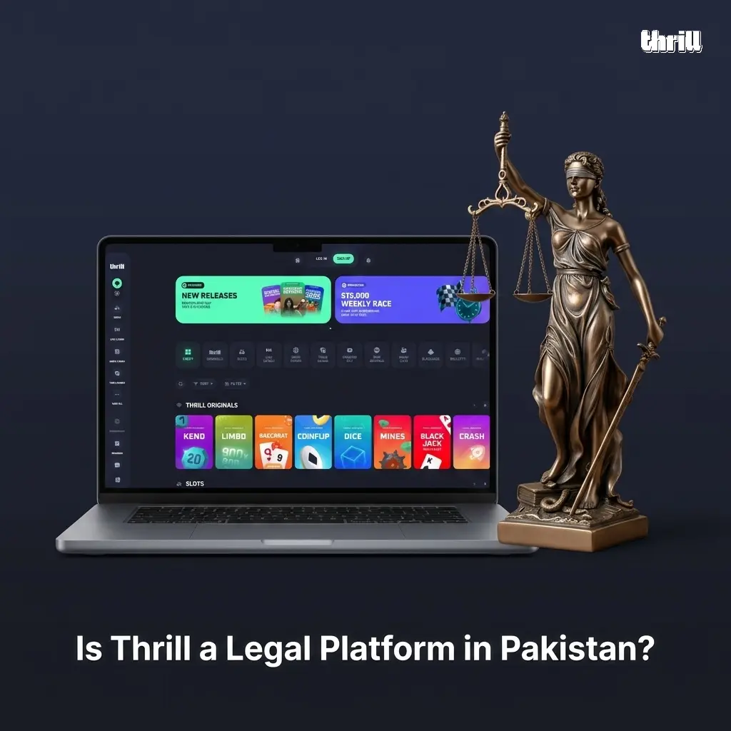 Thrill casino Curacao eGaming license 365/JAZ legal status in Pakistan online gambling platform.