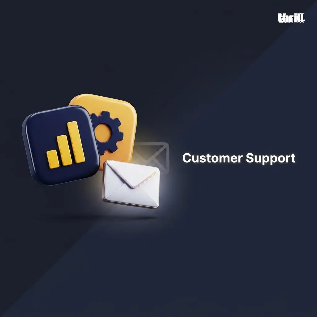 Thrill affiliate program Pakistan 24/7 customer support via live chat, email, Telegram and dedicated manager.