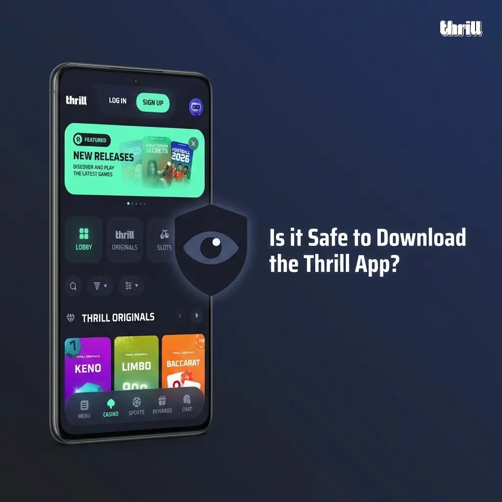 Thrill PWA secure download for Pakistan players with SSL encryption and Curaçao licence protection.