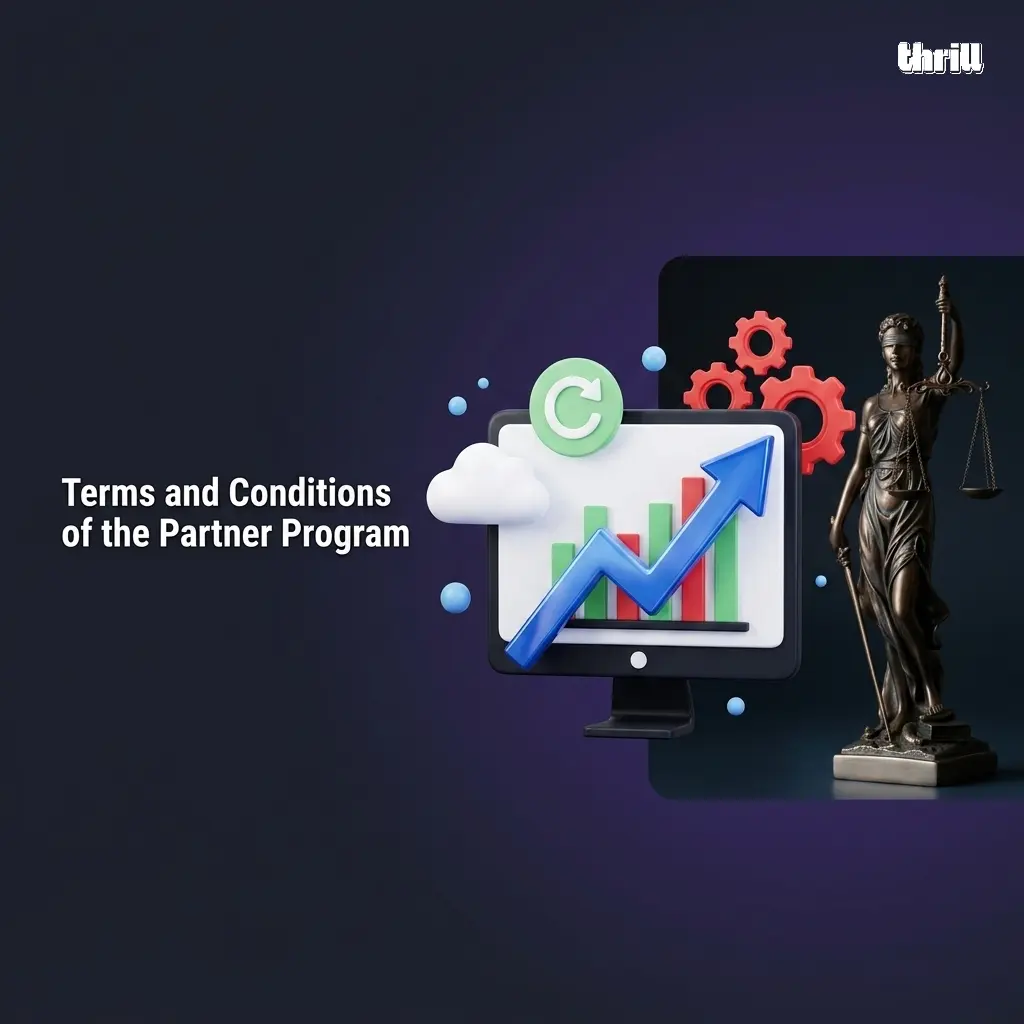 Thrill Partner Program terms and conditions covering traffic rules, compliance, marketing standards, and data protection in Pakistan.