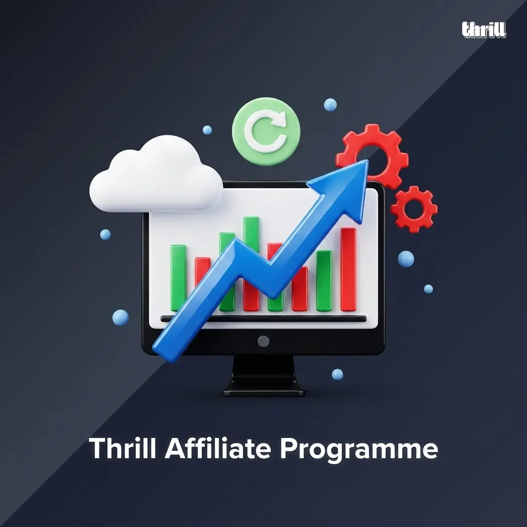 Thrill affiliate programme for publishers and traffic partners in Pakistan earning commissions on referred players.