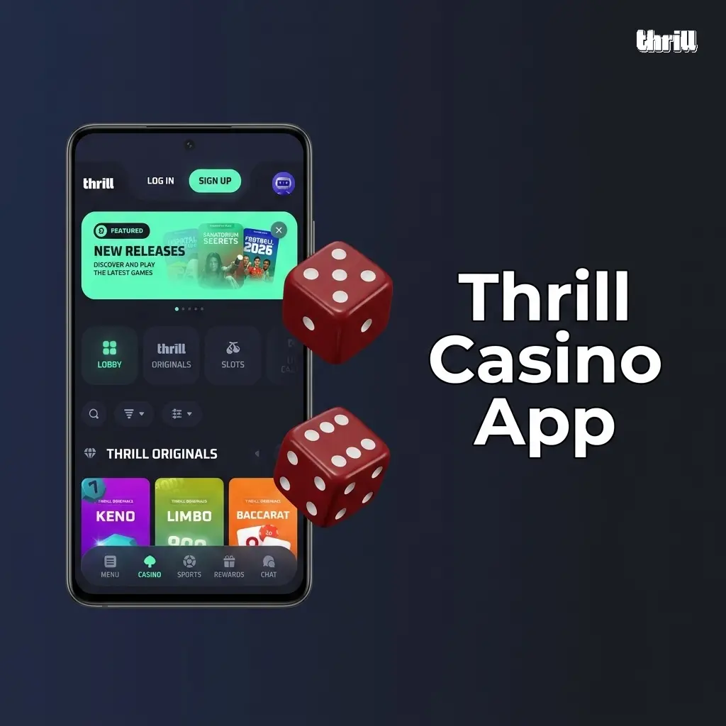 Thrill Casino PWA app on mobile showing 3000+ casino games including slots, live casino and crash games for Pakistan players.